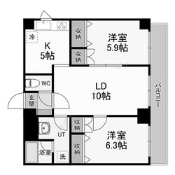 エステラ北５条館の物件間取画像